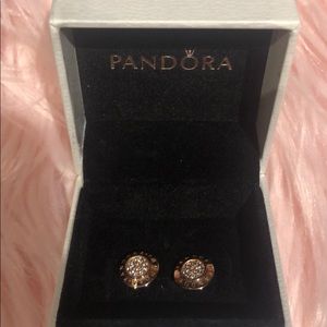✨Signature cubic zirconia earrings in Pandora Rose